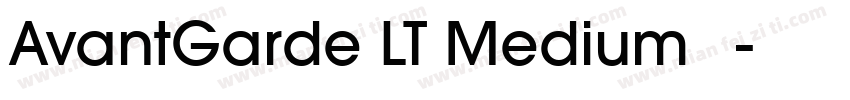 AvantGarde LT Medium 中字体转换
